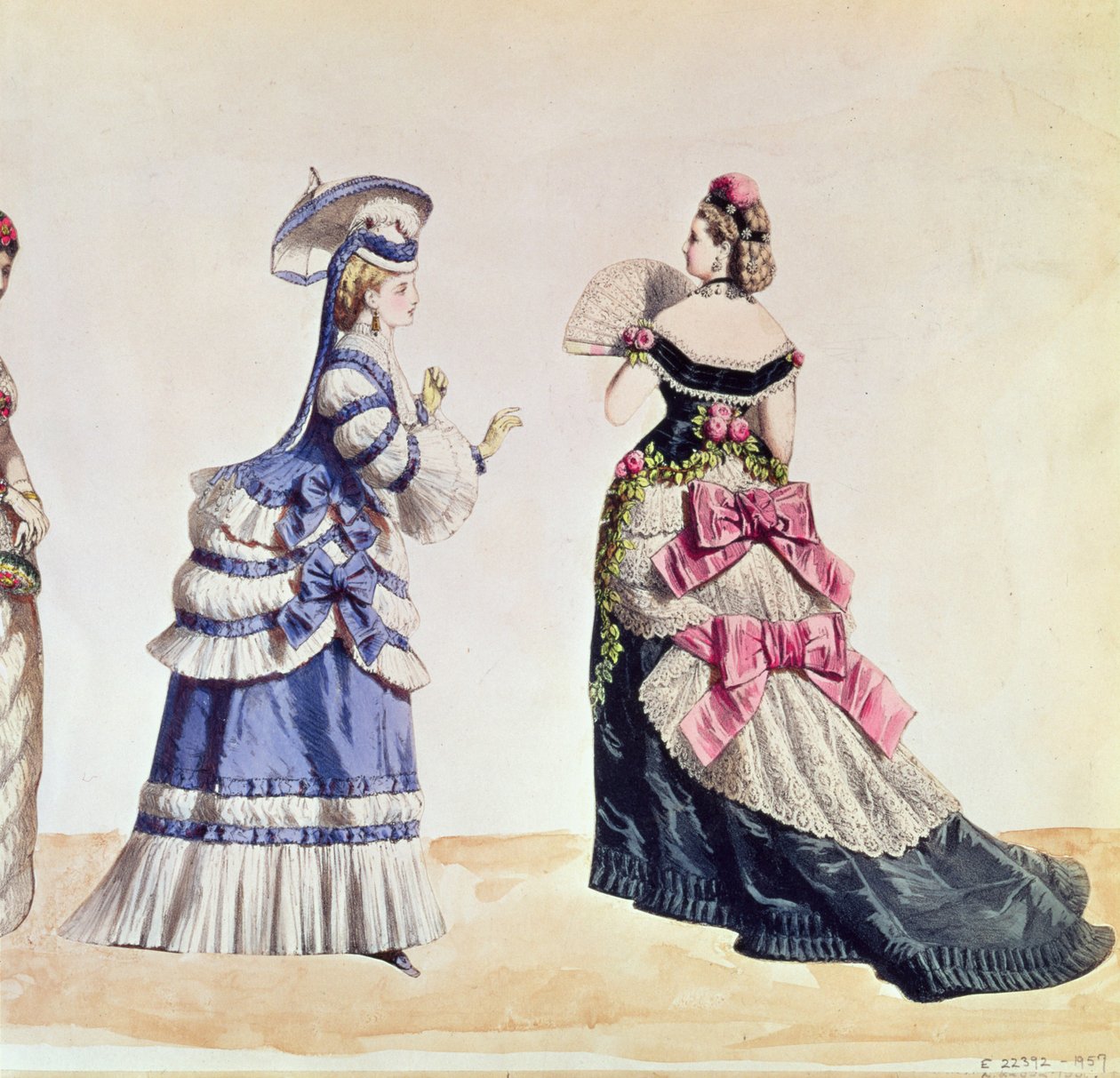 Modedesign til kvinder fra 1860