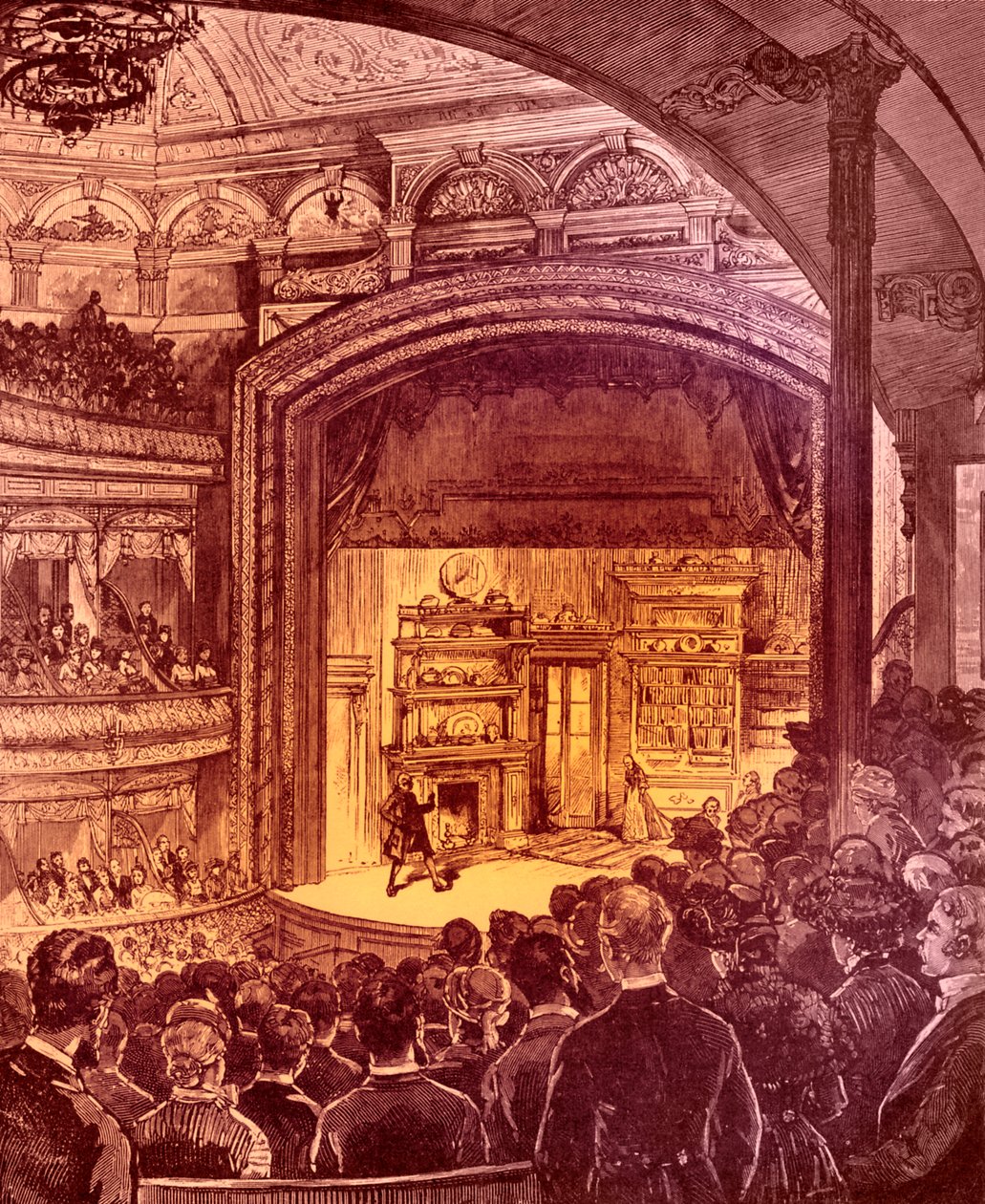 New York teater interiør 1882 af Charles Graham