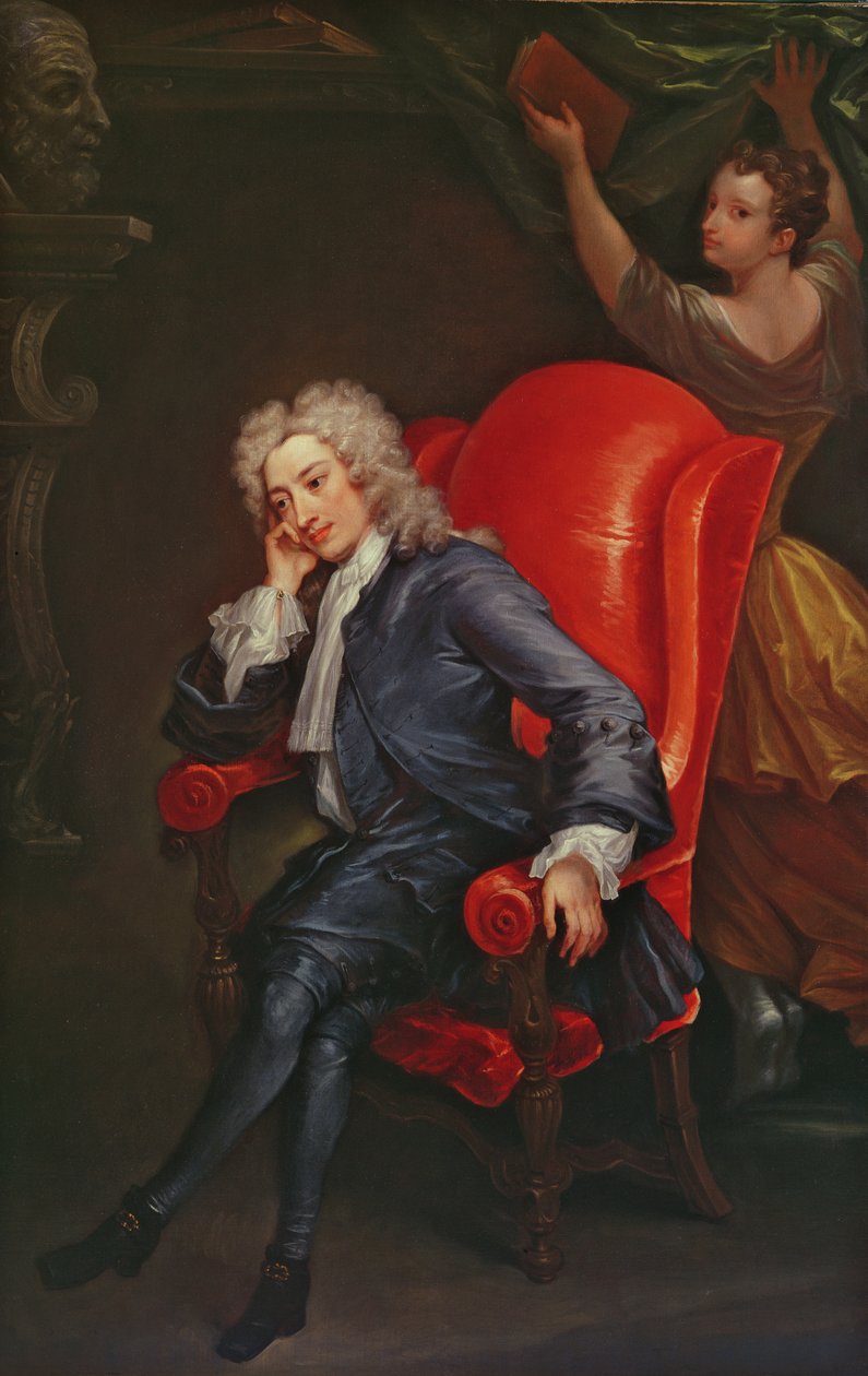 Portræt af Alexander Pope (1688-1744) c.1713-15 af Charles Jervas