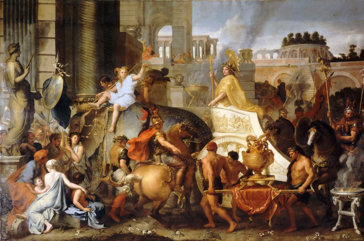 Alexanders indtog i Babylon eller Alexanders triumf af Charles Le Brun