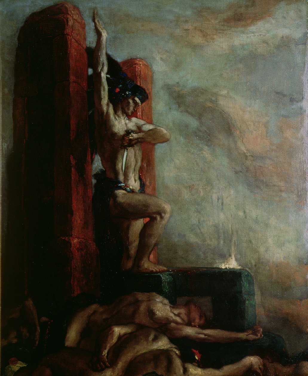 Montezumas død (1466-1520), ca. 1924 af Charles Ricketts