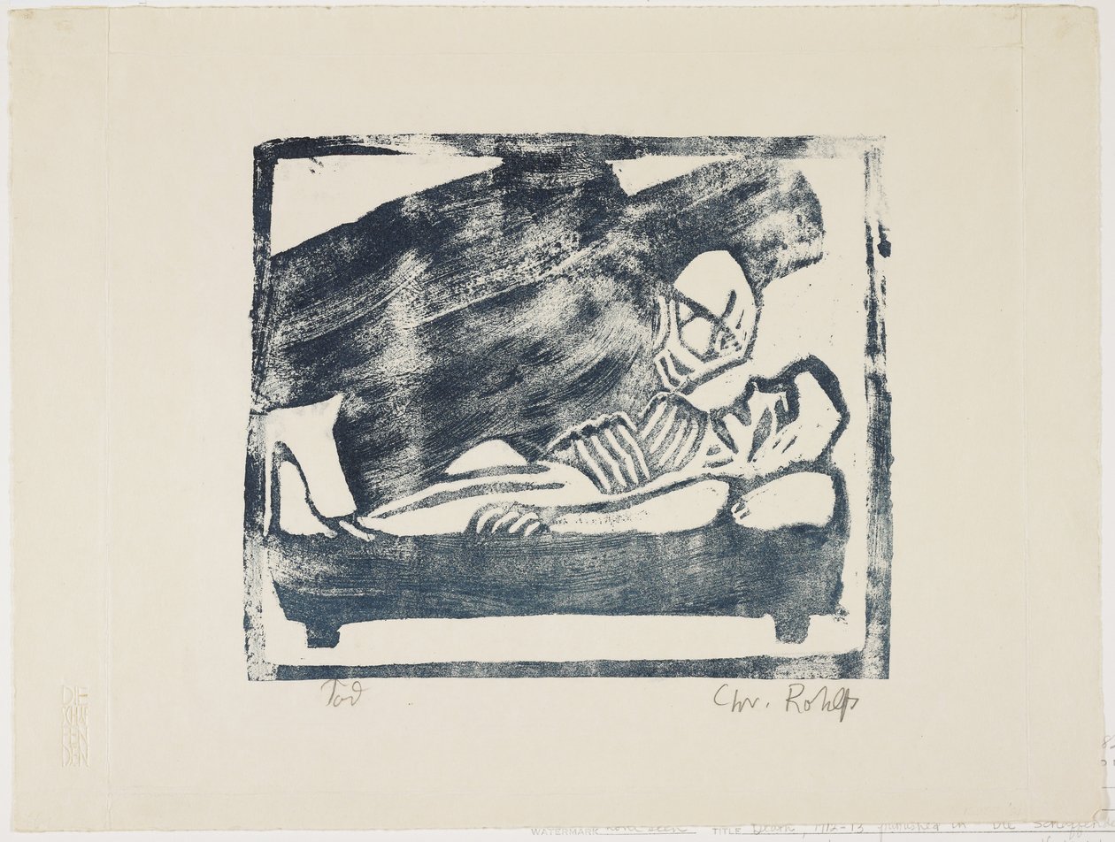 Død, 1912-1913 af Charles Rohlfs