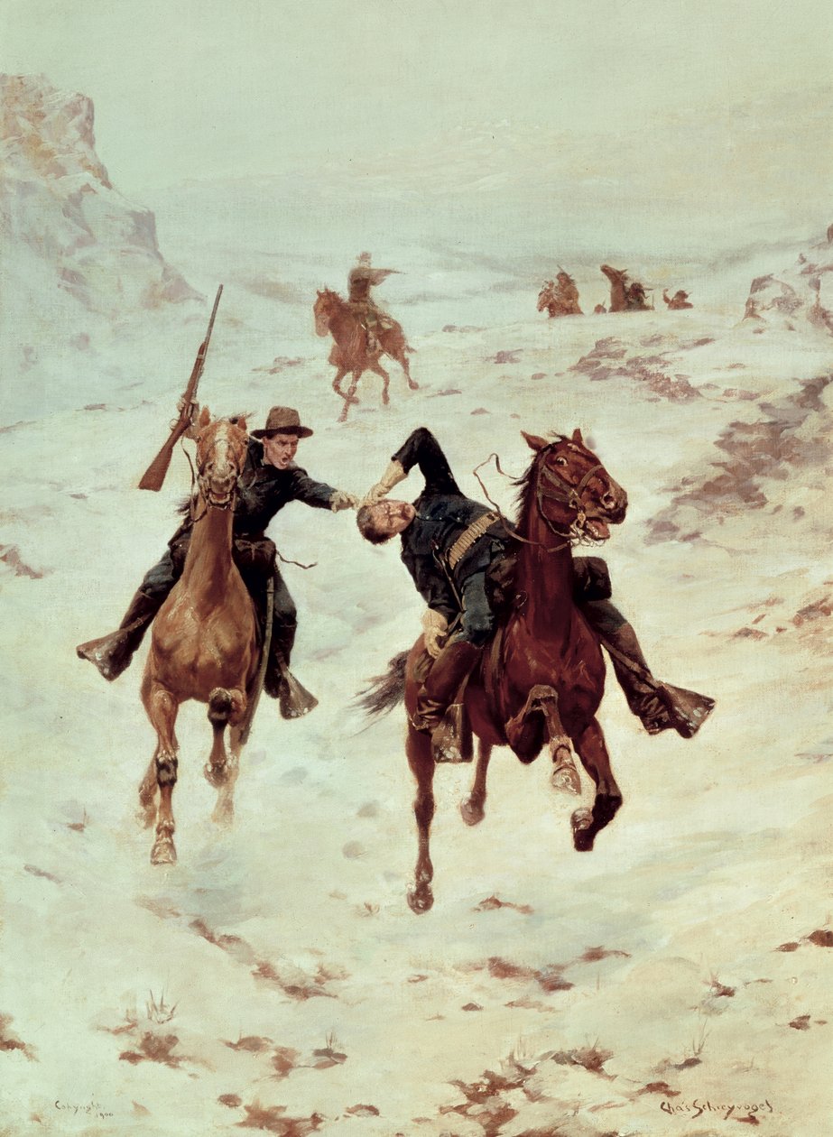 The Despatch Riders, 1900 af Charles Schreyvogel