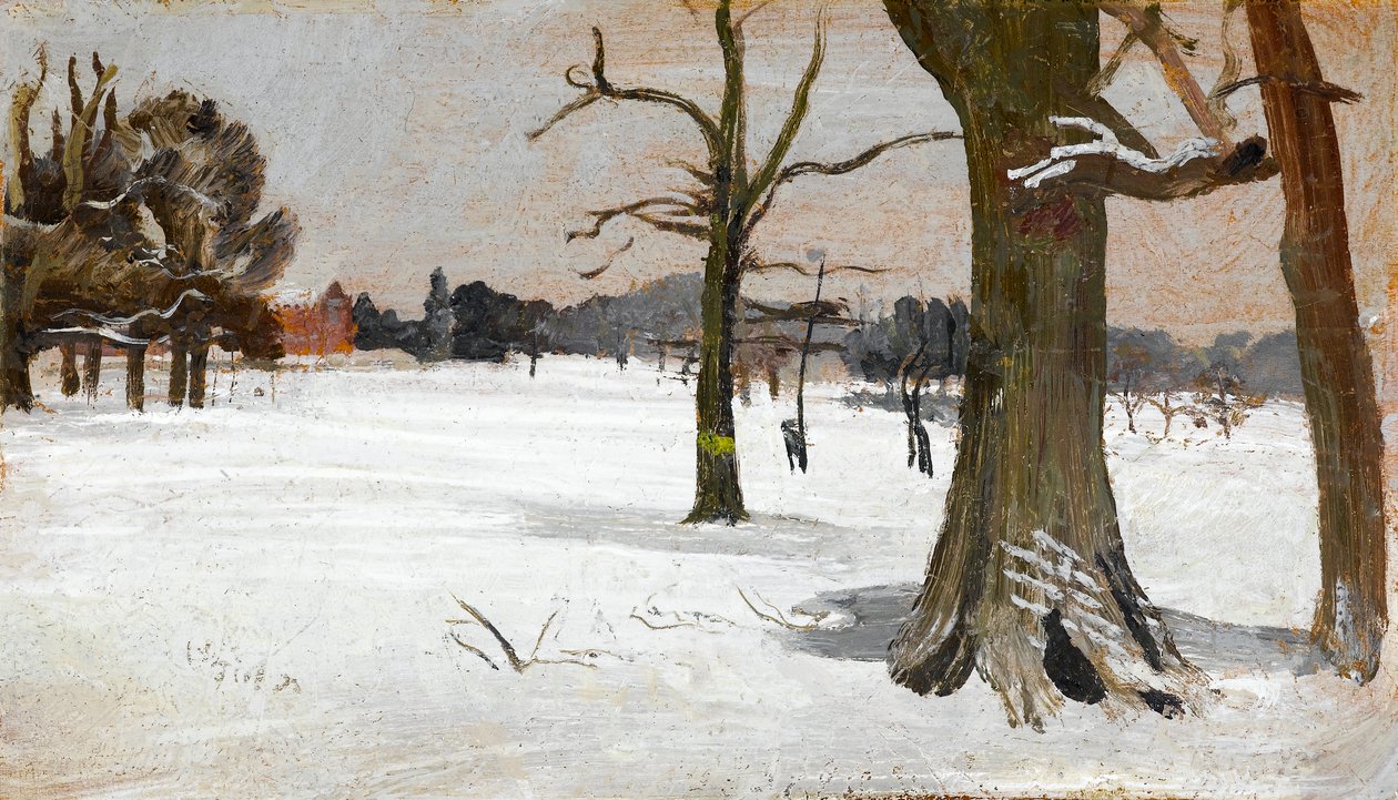 Snescene, ca. 1918 af Charles Sims