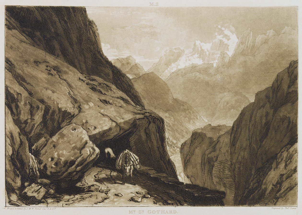 Mt. St. Gothard af Charles Yardley Turner