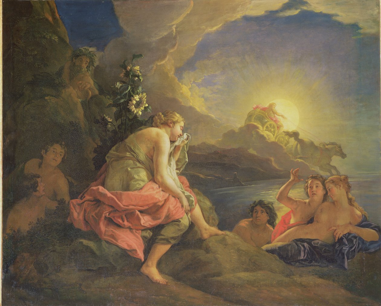 Clytie forvandlet til en solsikke, 1688 af Charles de la Fosse