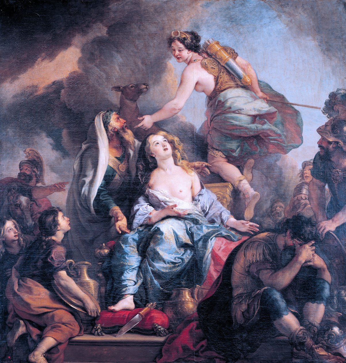 Offer af Iphigenia af Charles de la Fosse