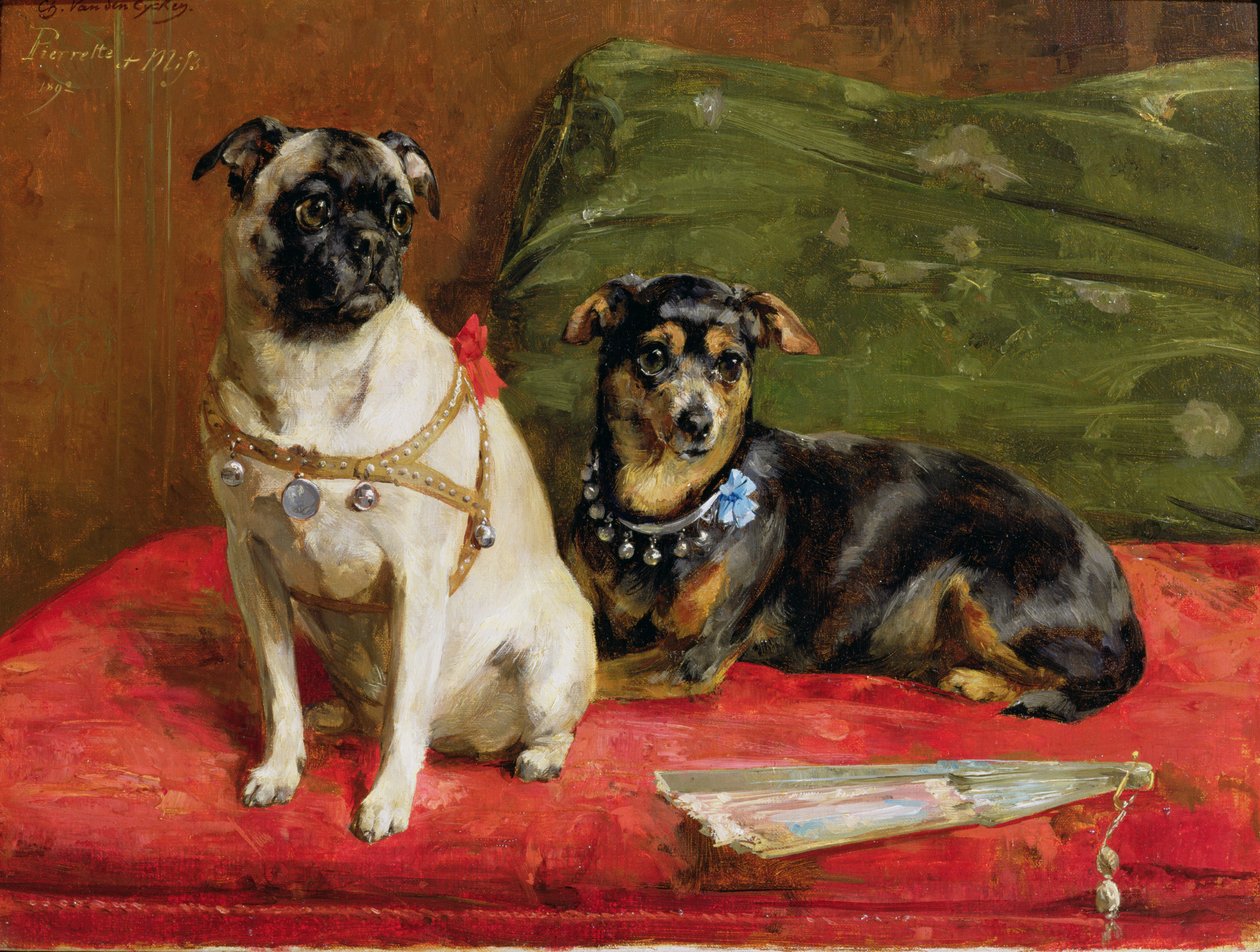 Pierette og Mifs, 1892 af Charles van den Eycken