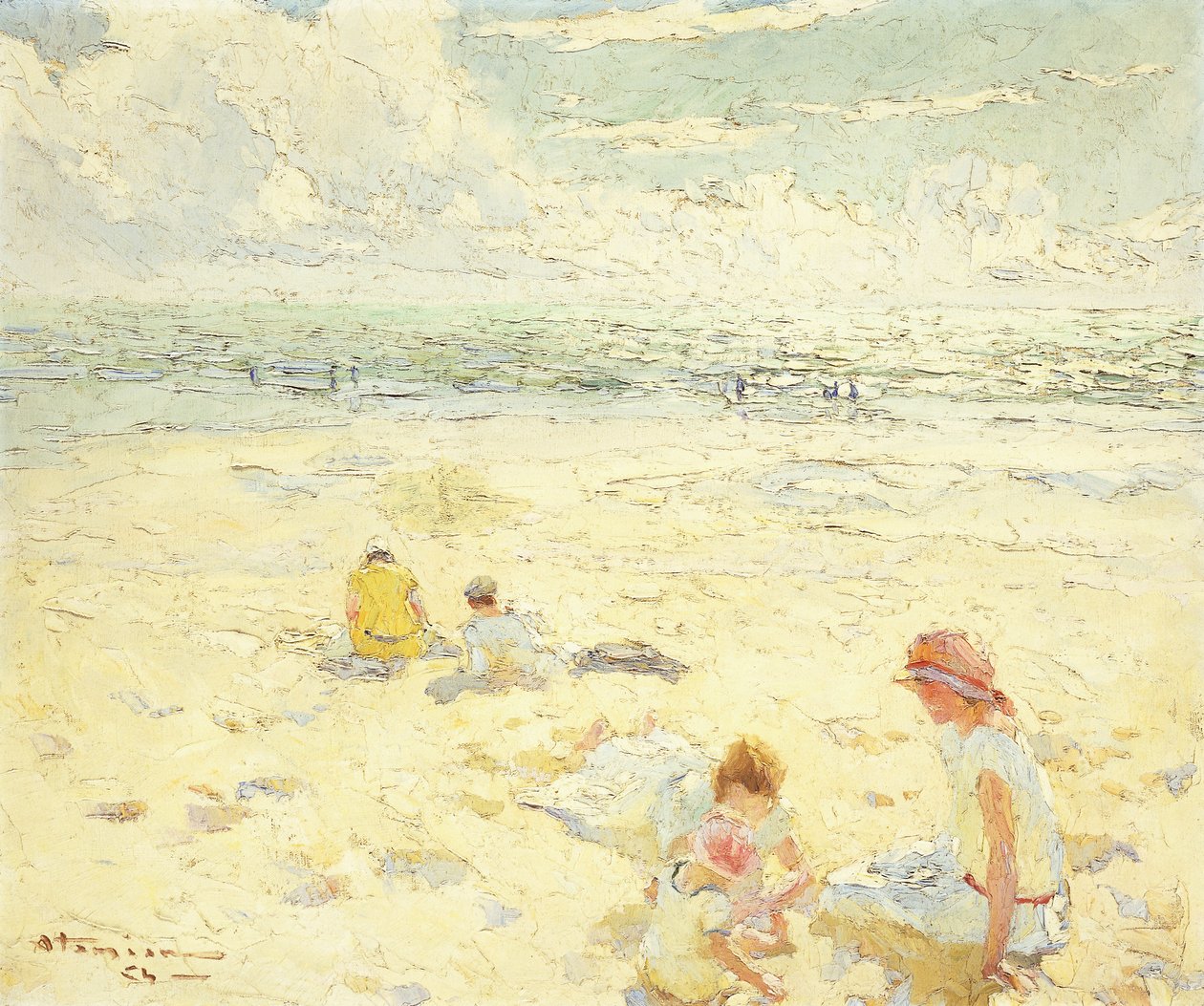 Stranden; La Plage af Charles Garabed Atamian