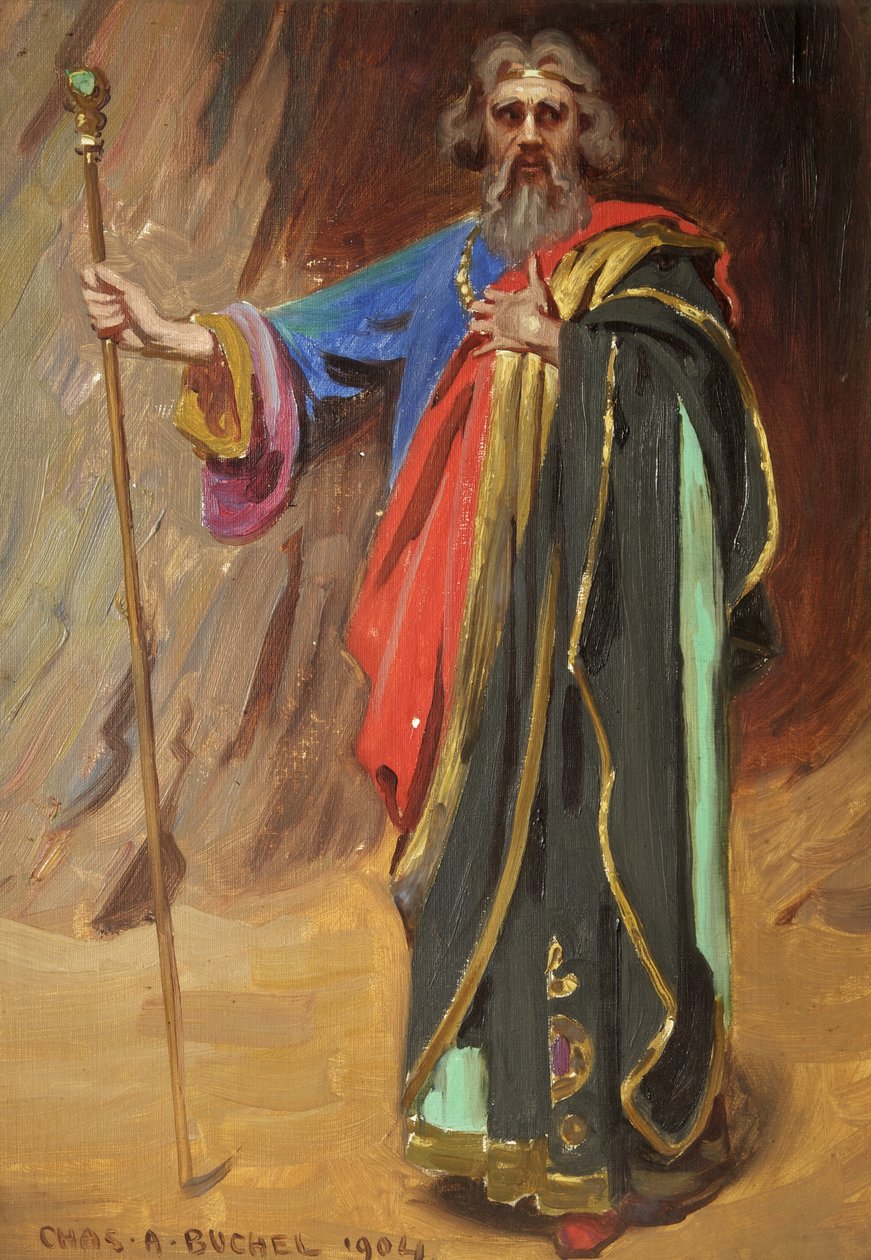 Lyn Harding som Prospero af Charles A. Buchel