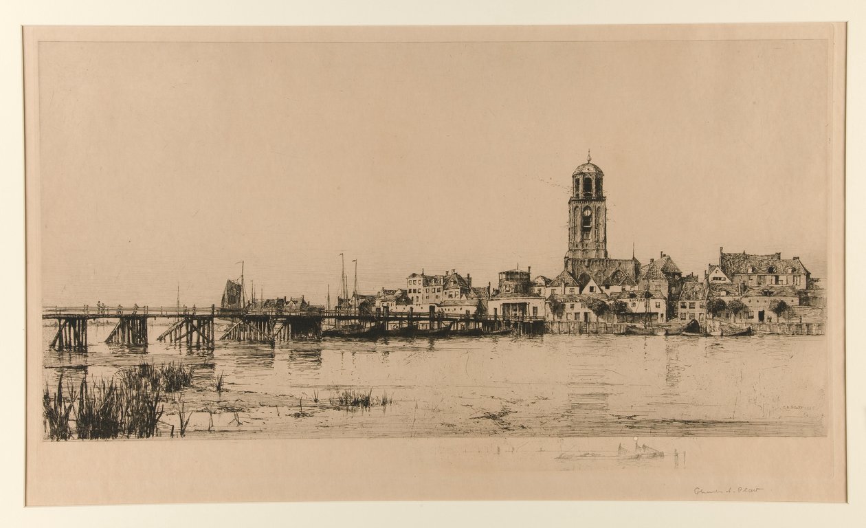 Deventer (havnescene) af Charles A. Platt