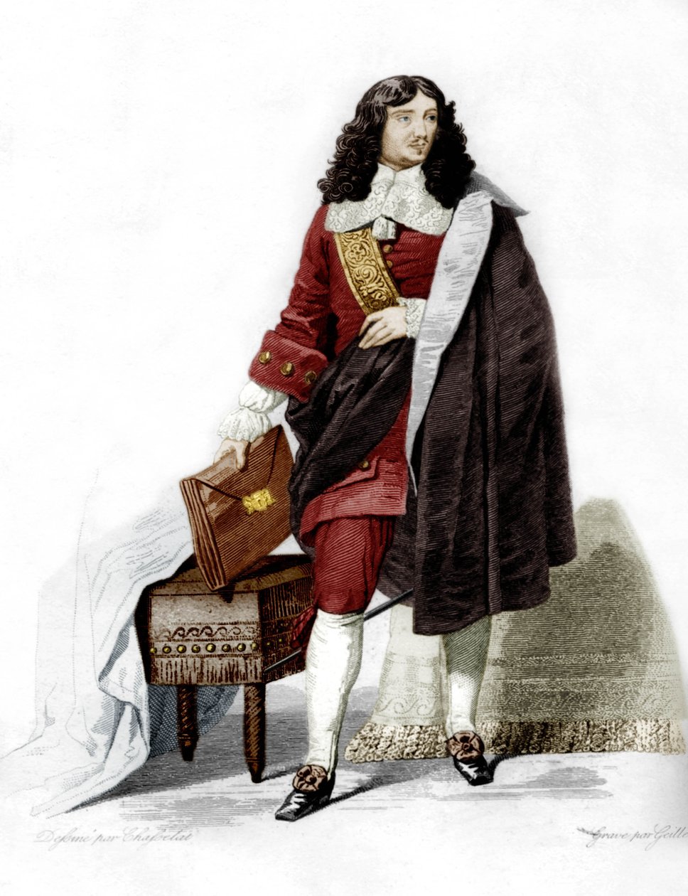Jean-Baptiste Colbert af Charles Abraham (after) Chasselat