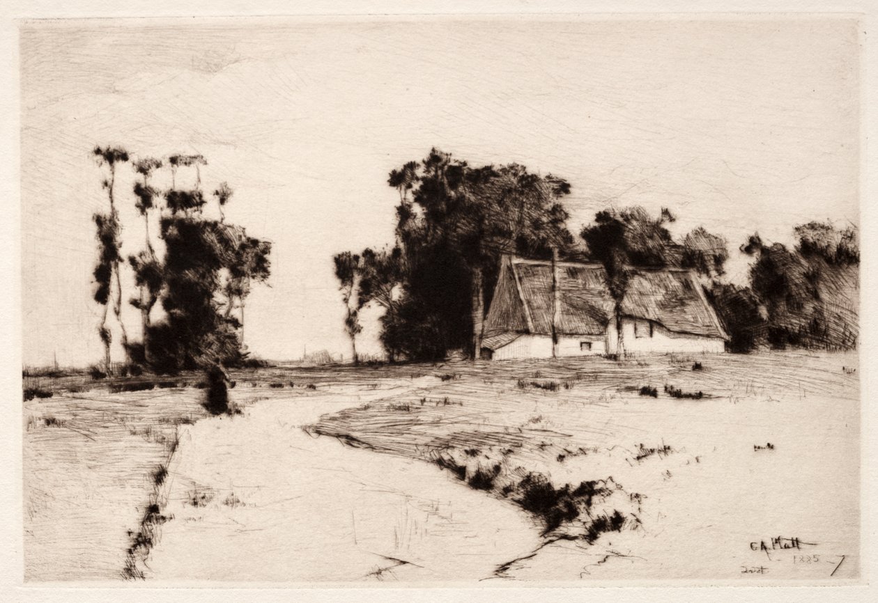 Brittany Trees, 1885-1887. af Charles Adams Platt