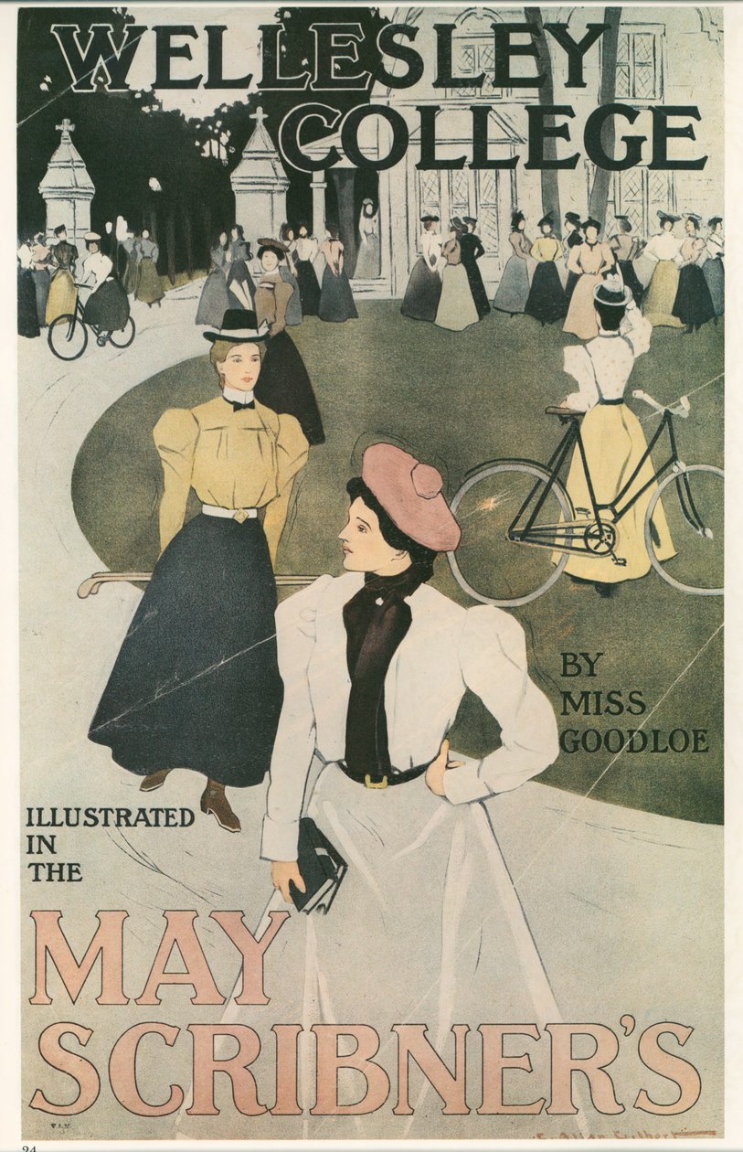 Charles Allan Gilbert: Wellesley College ... (litografi) af Charles Allan Gilbert