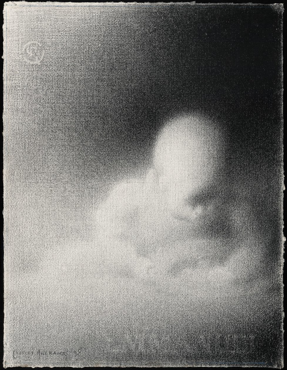 Hoved af et barn (Emmanuel) af Charles Angrand