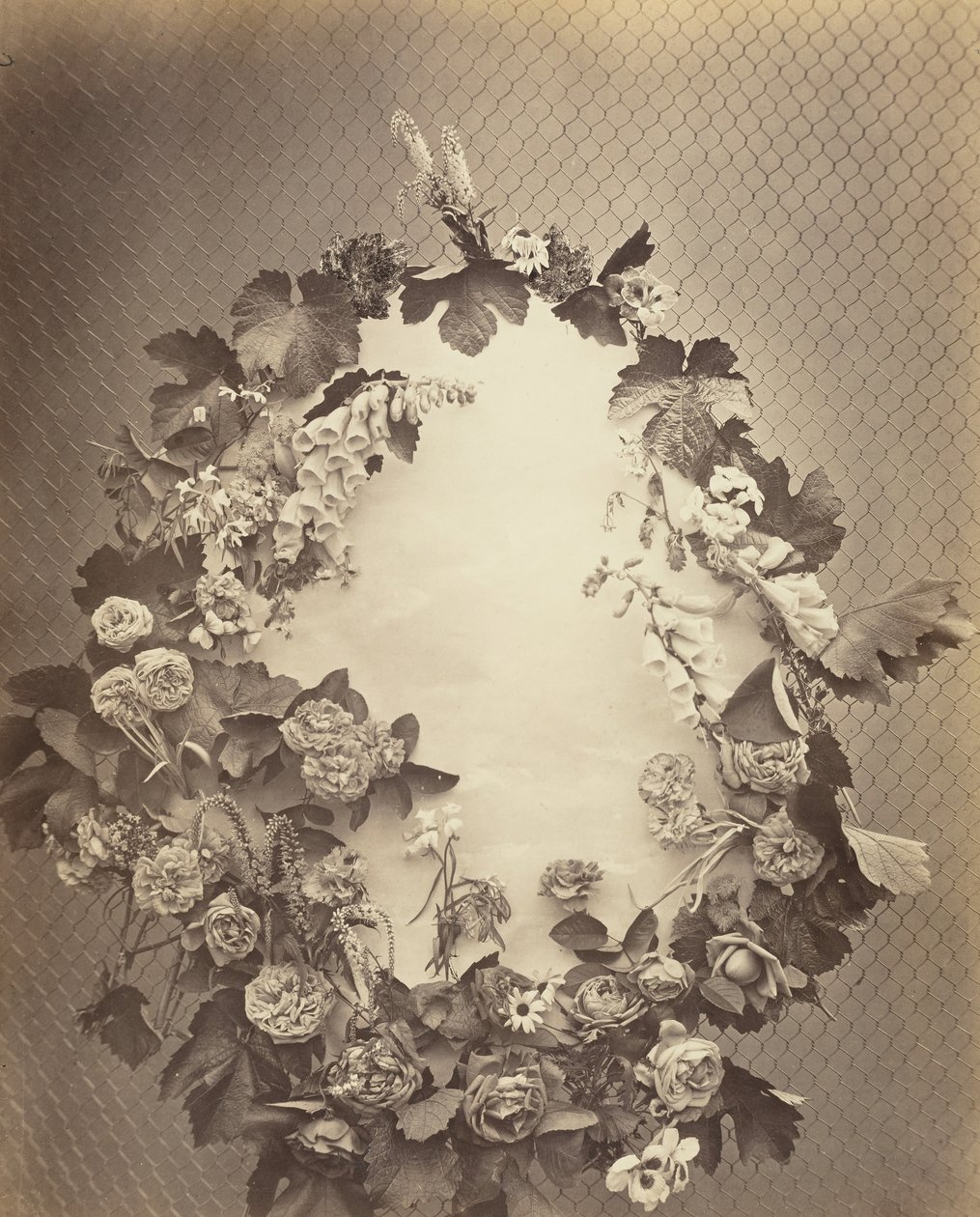 Uden titel [krans], ca. 1864. af Charles Aubry