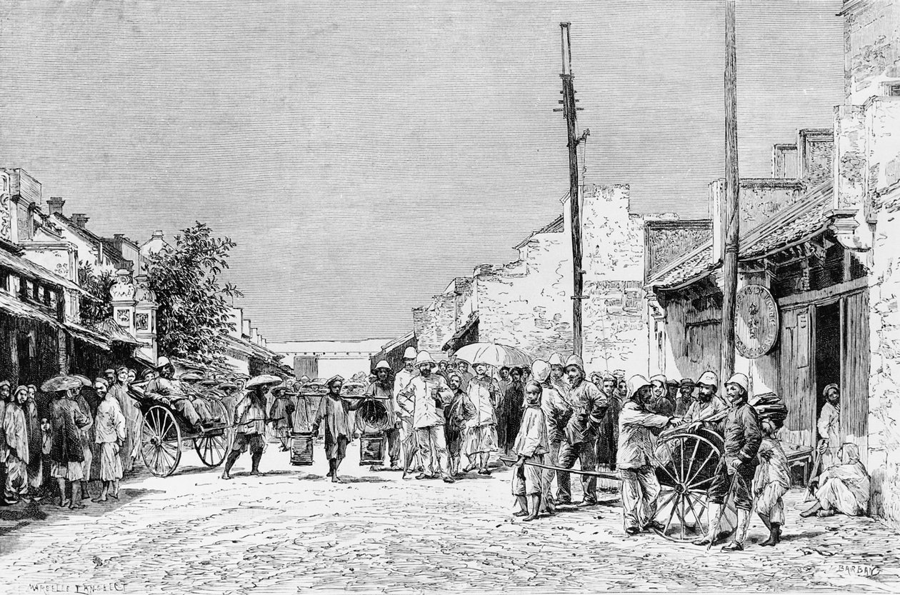 Fransk residens i Hanoi, 1884 af Charles Barbant