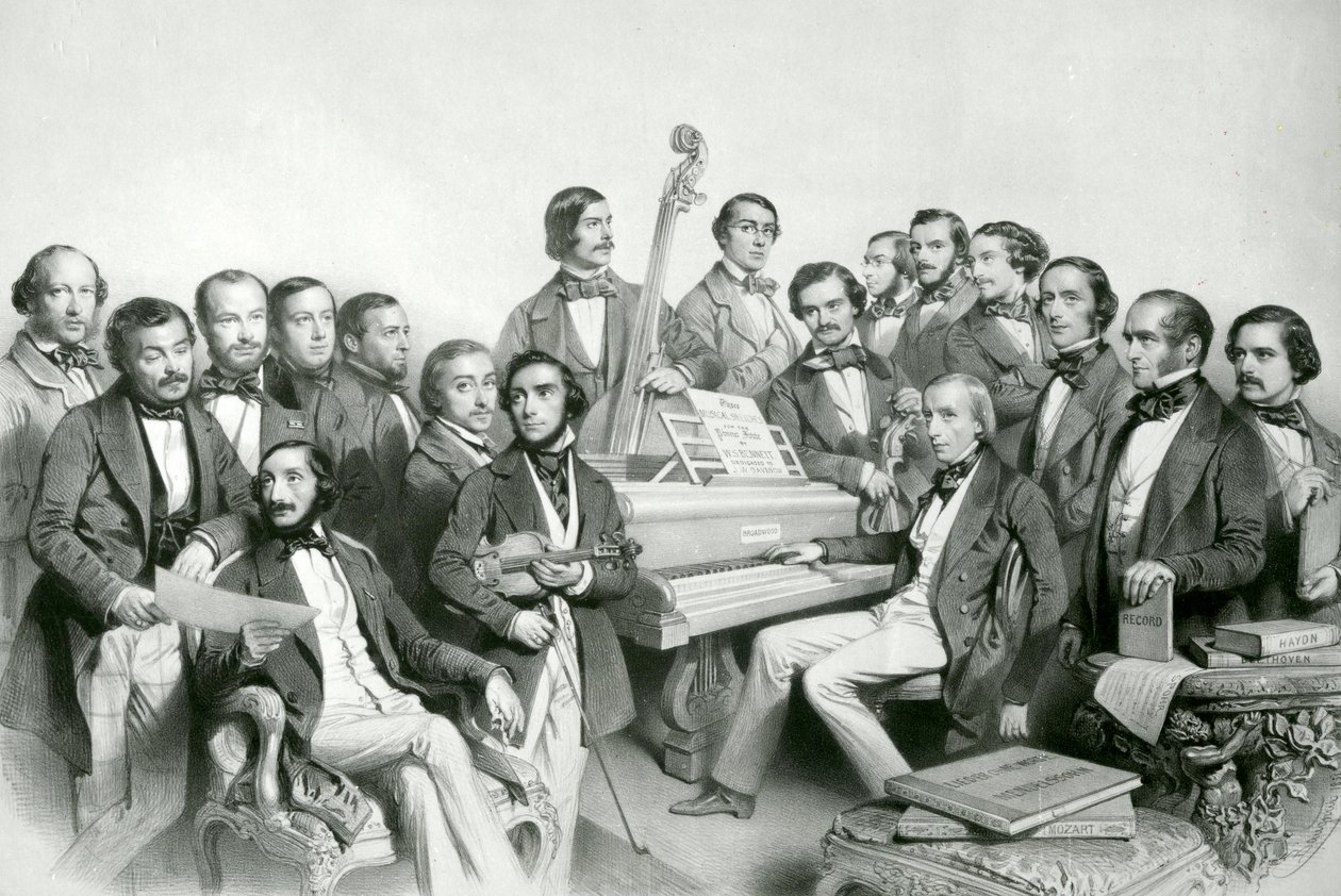 The Musical Union, udg. af Hanhart, 1851 af Charles Baugniet