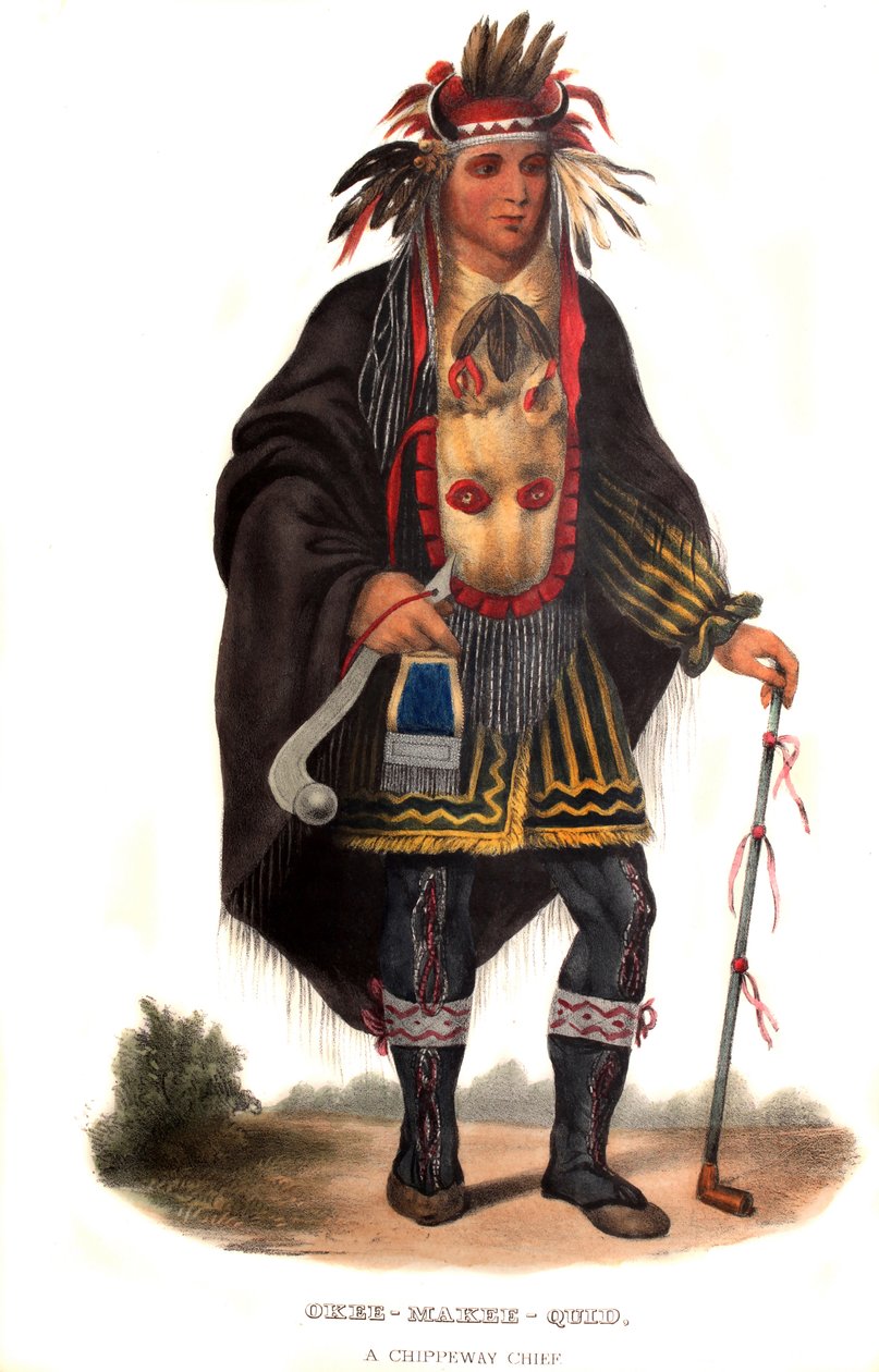 Okeemakeequid, en Chippeway-chef af Charles Bird King