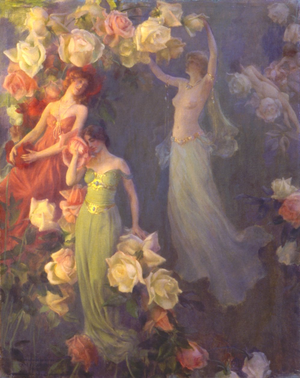 Duften af roser af Charles C. Curran