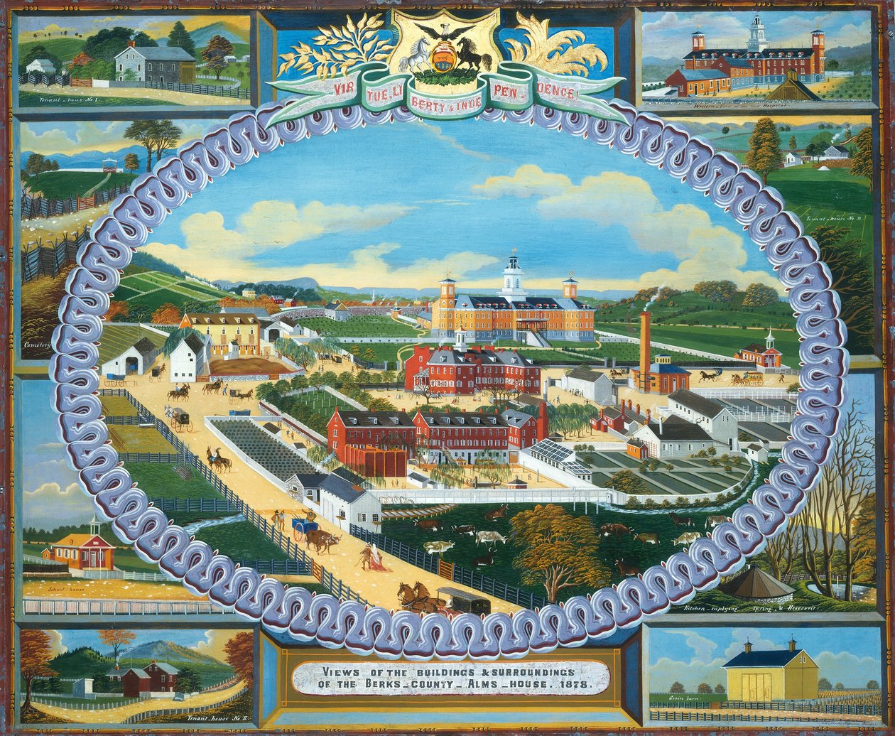 Berks County Almshouse, 1878, 1878. af Charles C. Hofmann