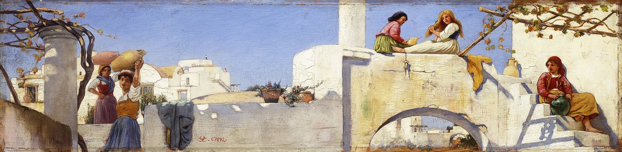 En scene i Capri, af Charles Caryl Coleman