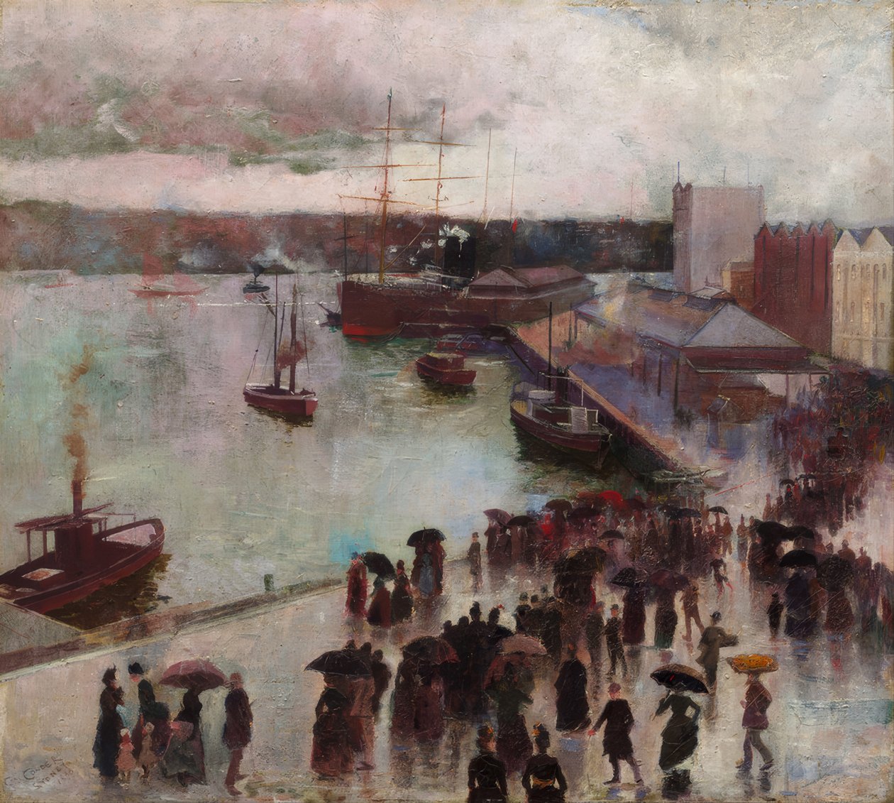 Orientens afgang – Circular Quay af Charles Edward Conder