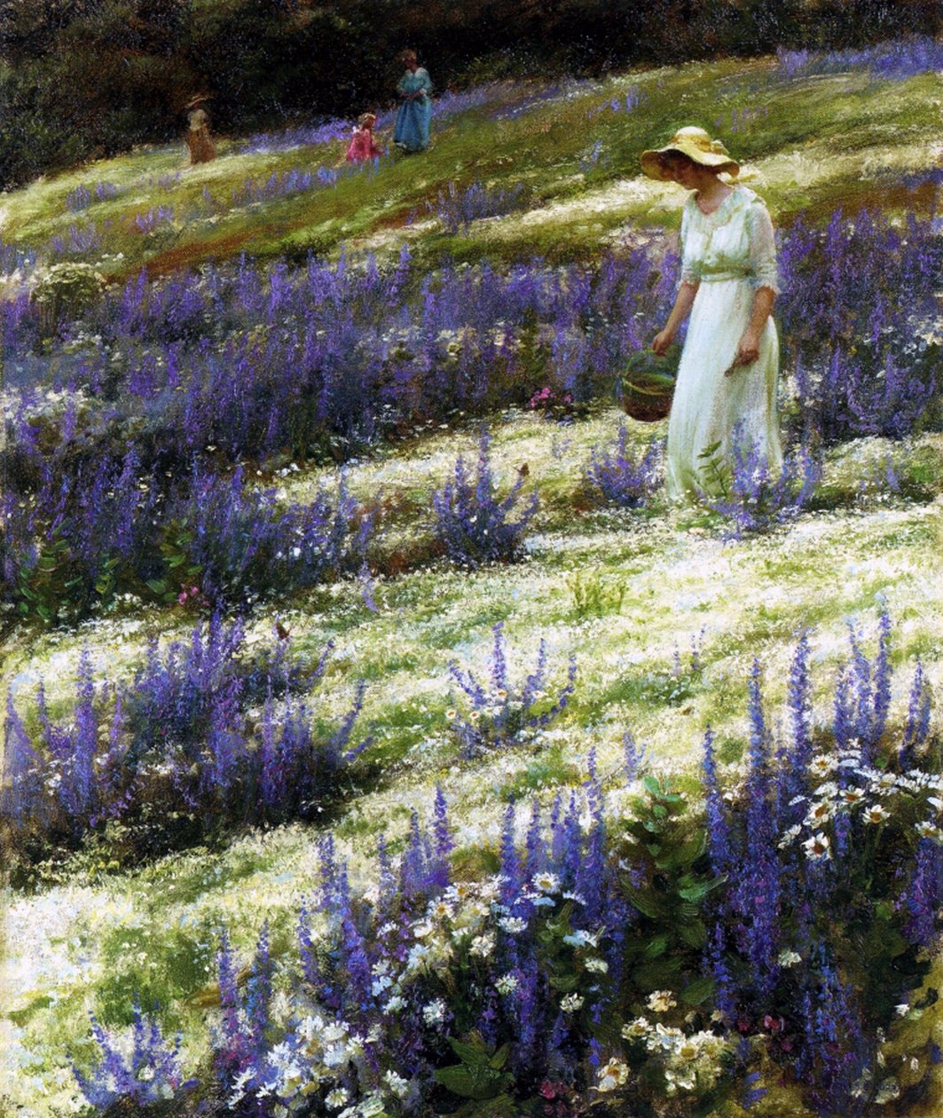 På en bakke, 1914 af Charles Courtney Curran