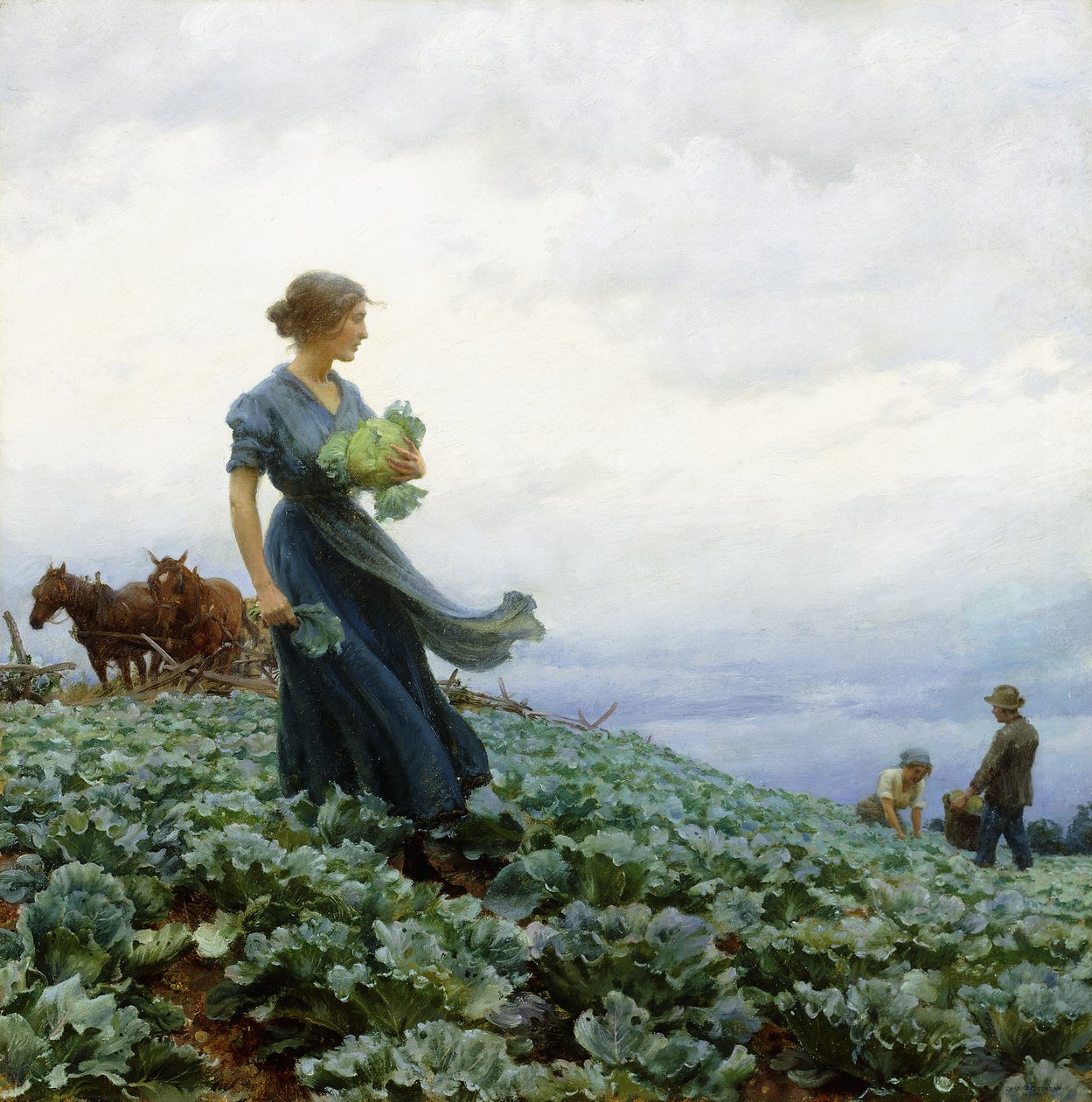 Kålmarken af Charles Courtney Curran