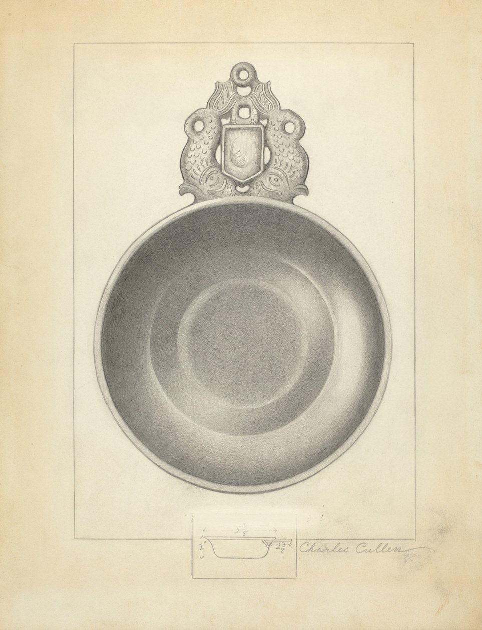 Tin Porringer af Charles Cullen