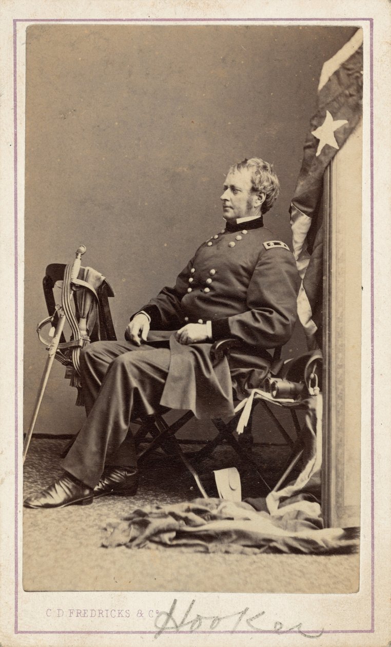 General Joseph Hooker, ca. 1865 (foto) af Charles D. Fredricks