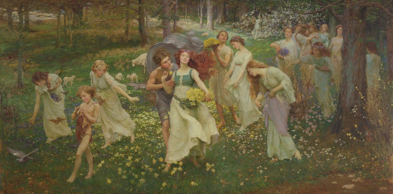 Forårets fremskridt, 1905 af Charles Daniel Ward