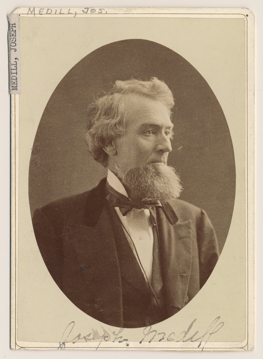 Portræt af Joseph Medill, ca. 1876 af Charles Delevan Mosher