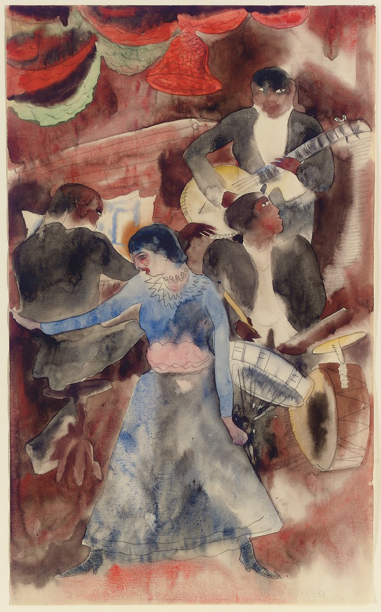 Sort pige danser af Charles Demuth