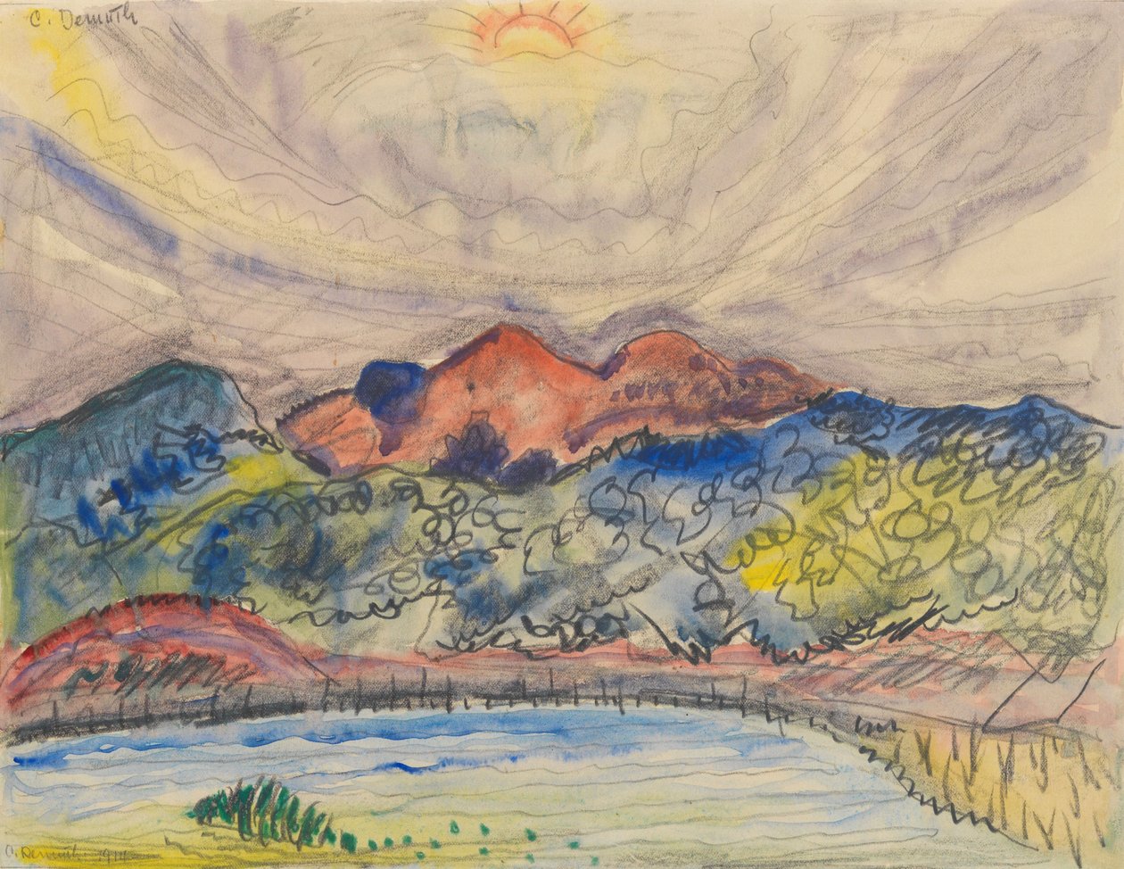Tidligt landskab, 1914 af Charles Demuth