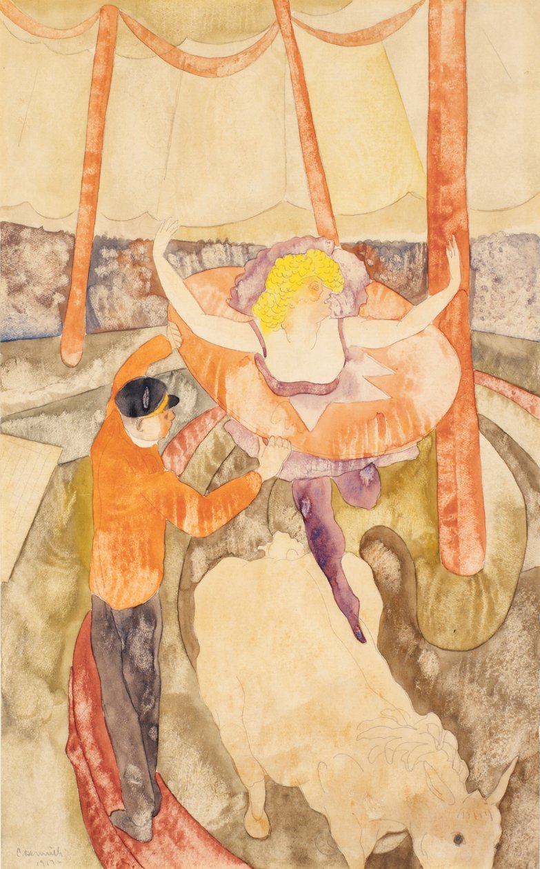 Rytter og assistent af Charles Demuth