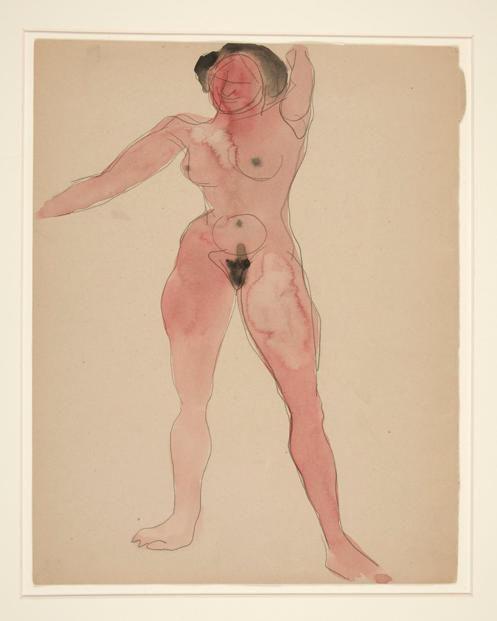 Nøgen kvinde af Charles Demuth
