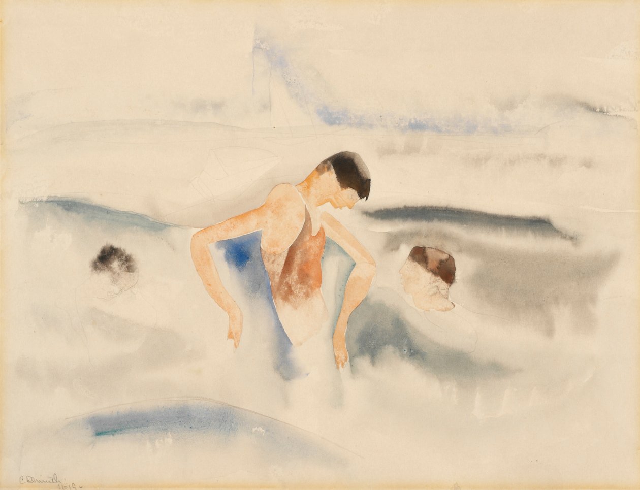 Tre figurer i vand af Charles Demuth