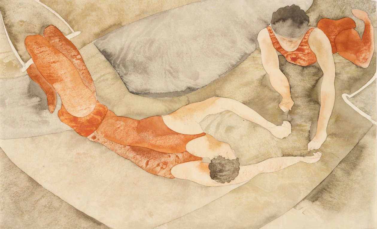 To Trapeze-performere i rødt af Charles Demuth