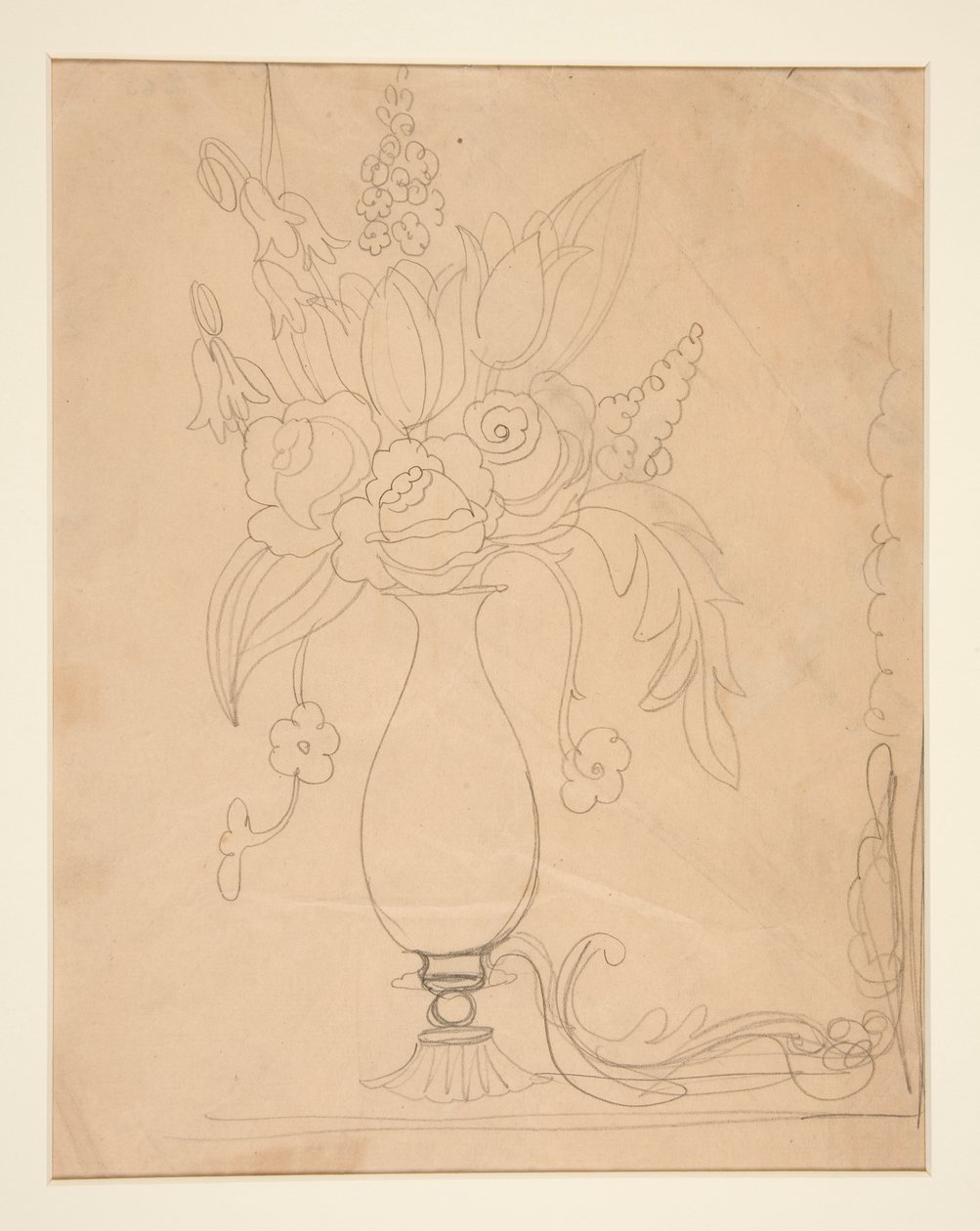Vase med blomster af Charles Demuth