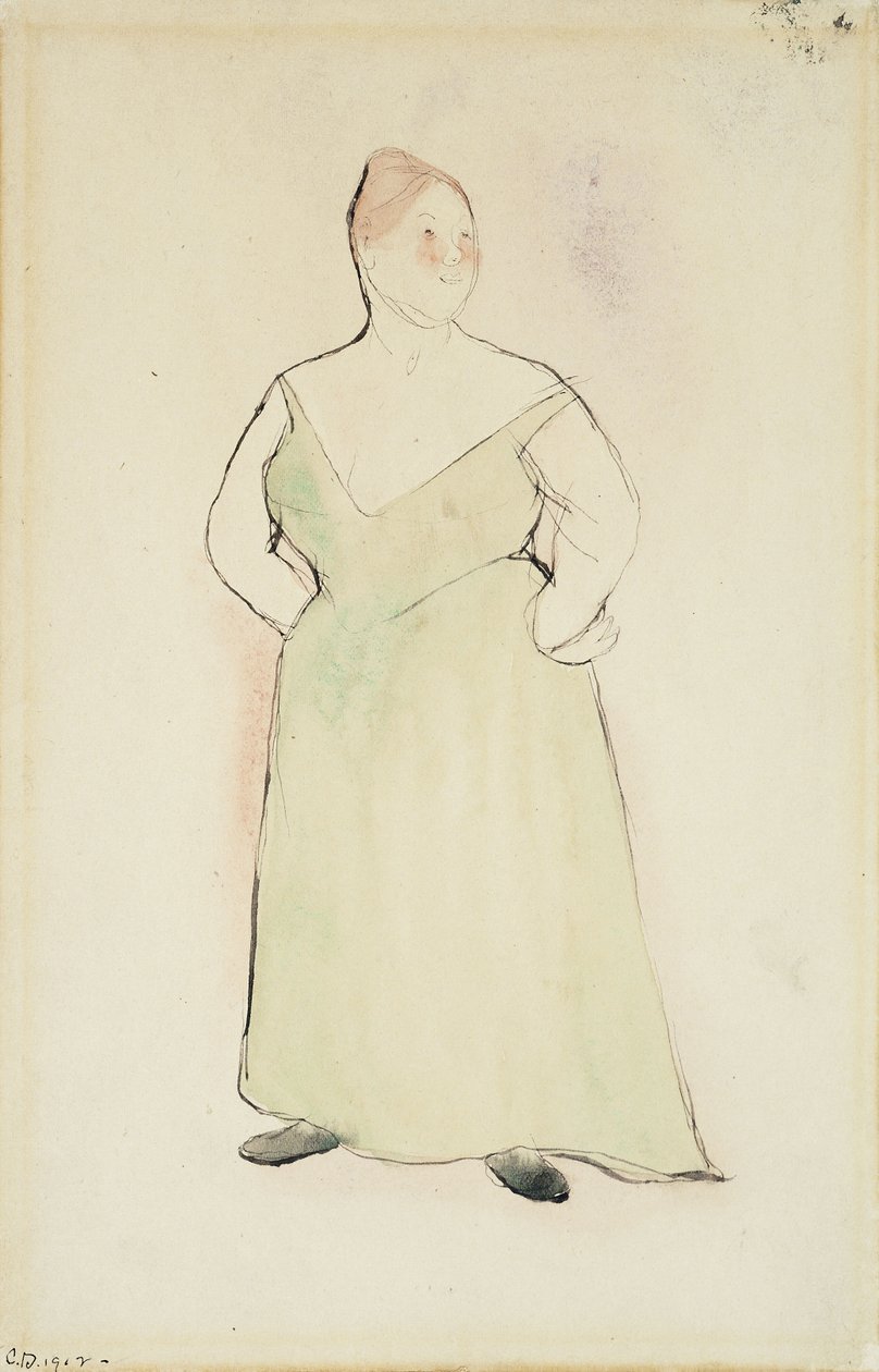 Kvinde i aftenkjole af Charles Demuth