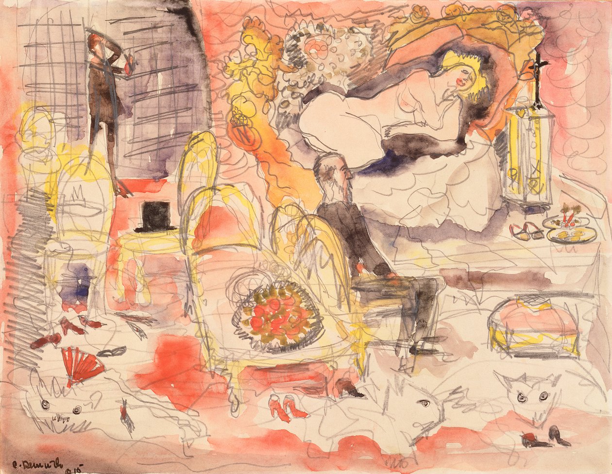 Zolas Nana, 1910 af Charles Demuth