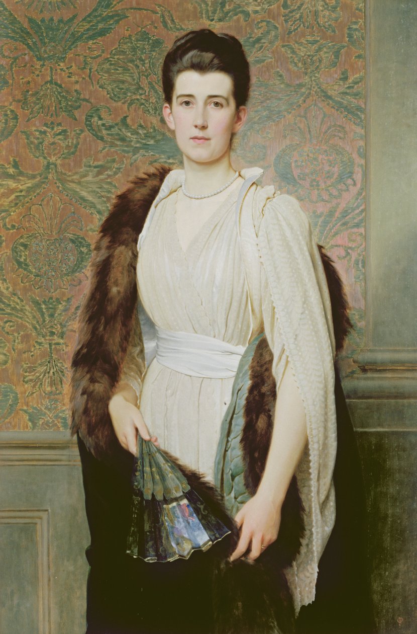 Portræt af en kvinde af Charles Edward Perugini