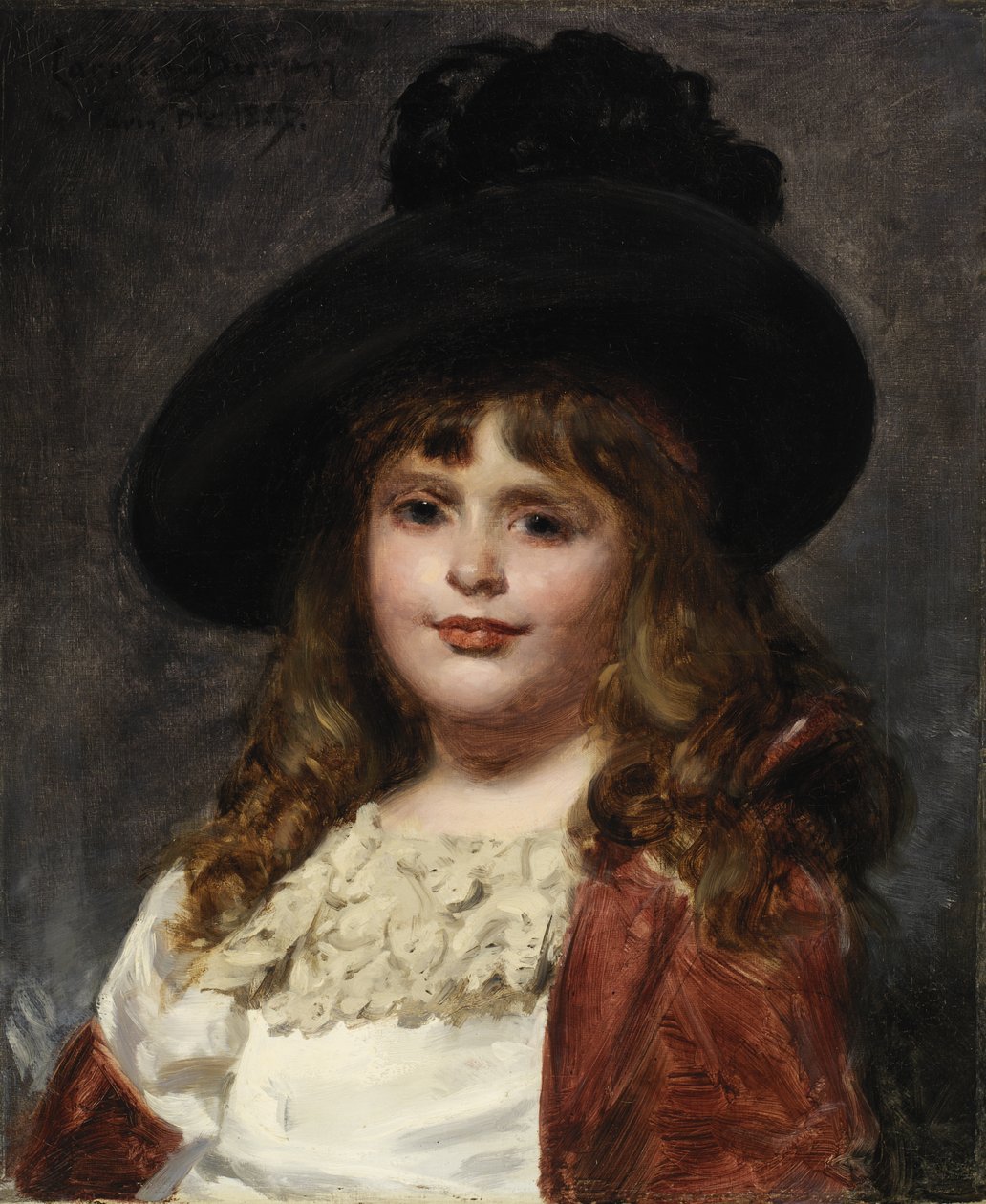 Laura på syv, 1887. af Charles Emile Auguste Carolus Duran