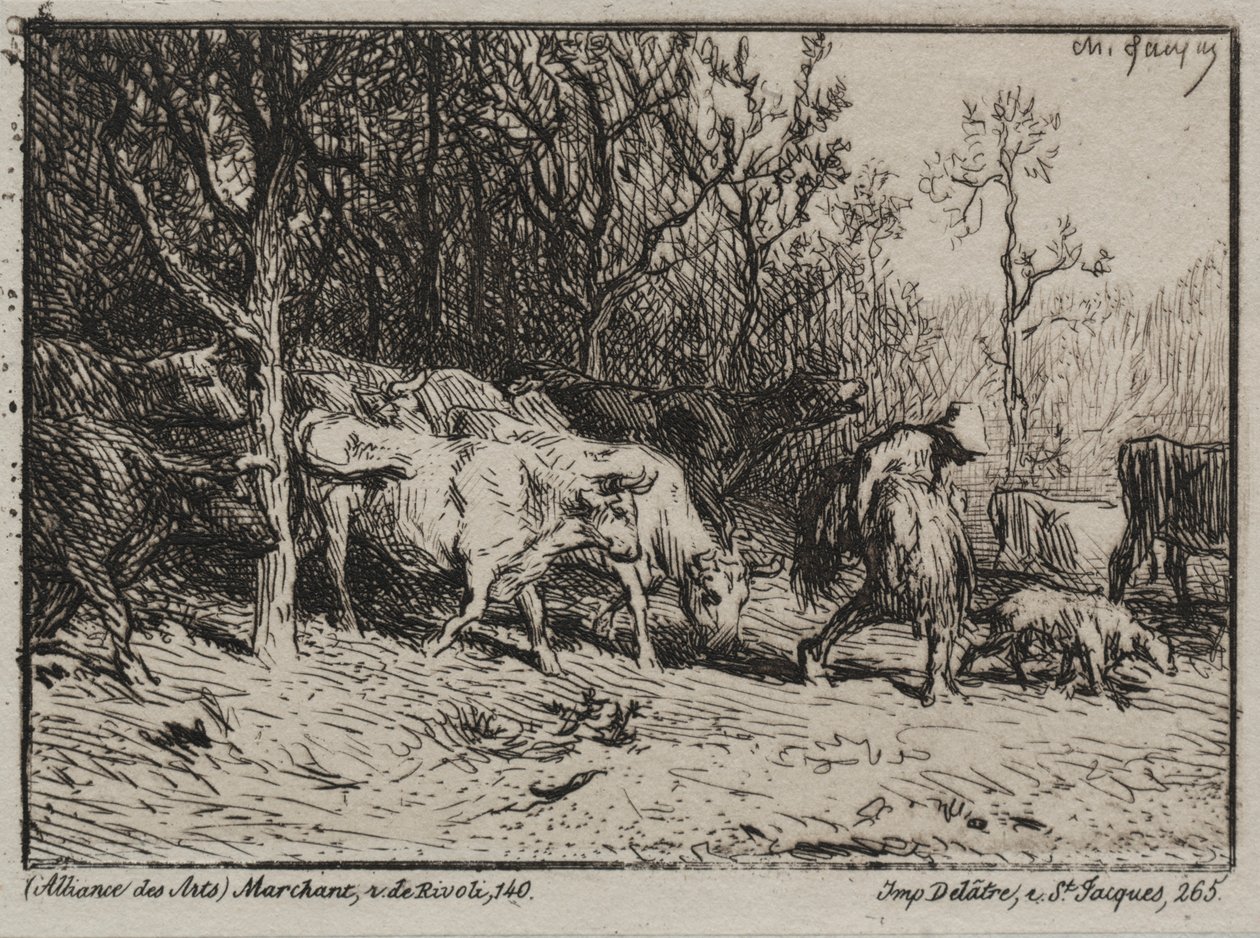 Kohyrde af Charles Emile Jacque