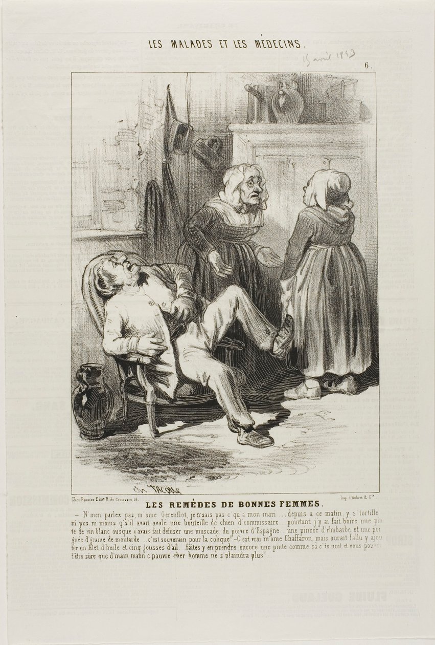 Gamle kvindemidler (plade 6) af Charles Emile Jacque