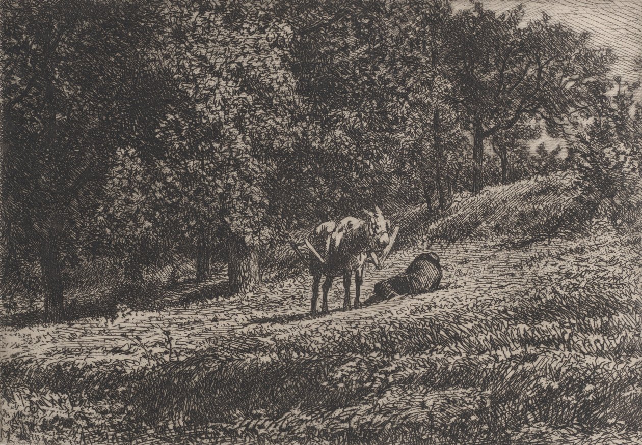 Frugthave, 1865. af Charles Emile Jacque