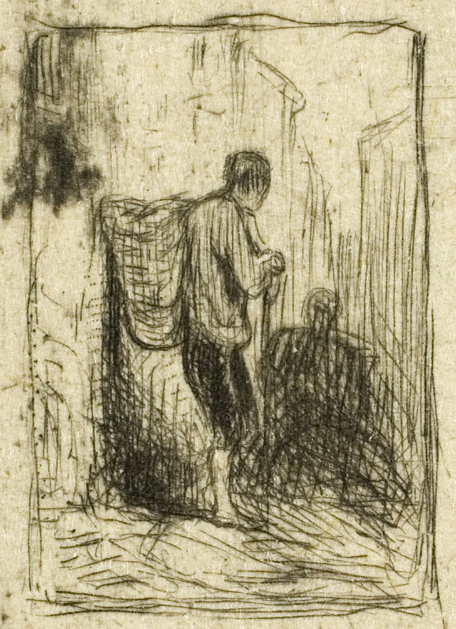 Rag-Picker af Charles Emile Jacque