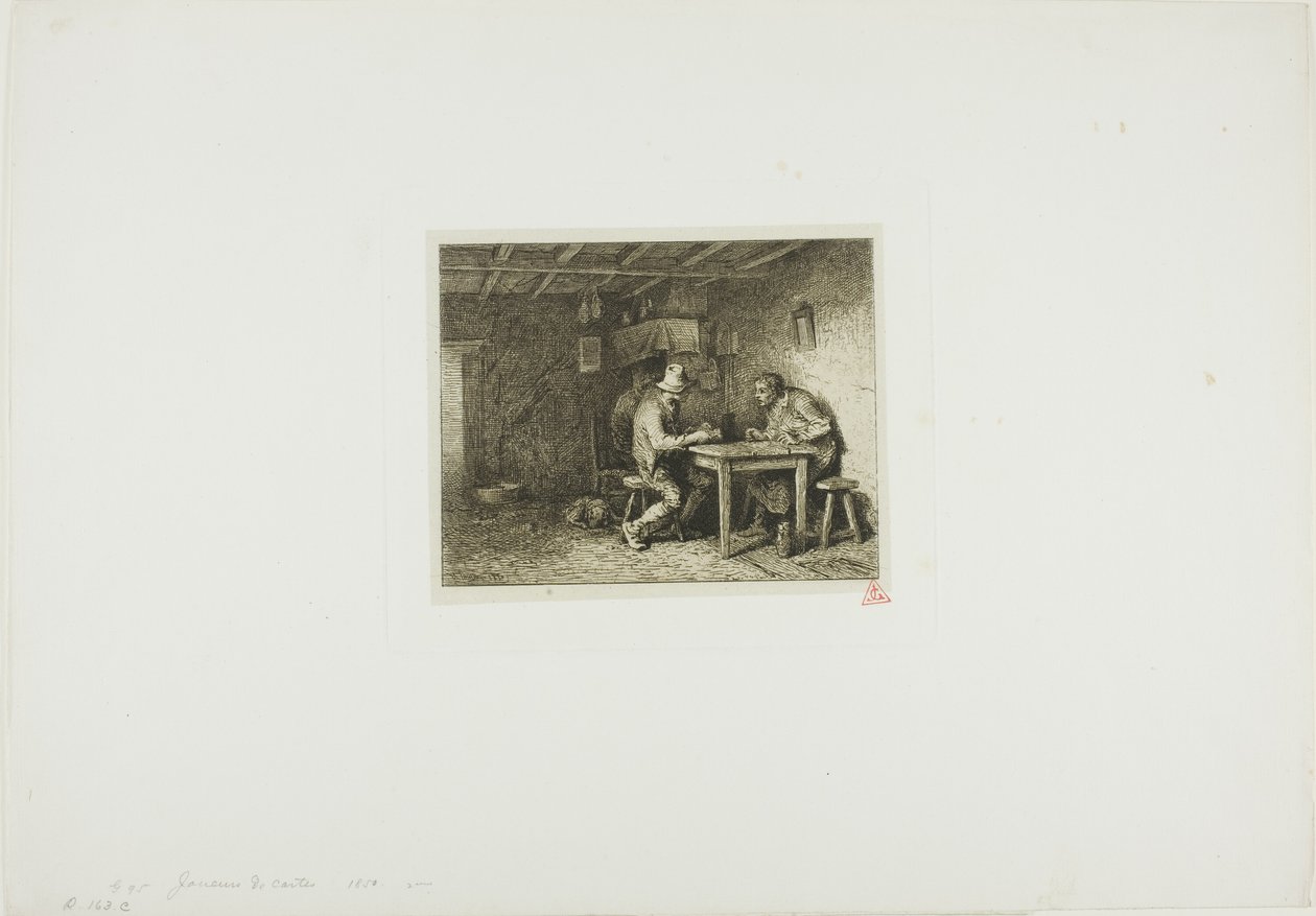 Kortspillerne af Charles Emile Jacque