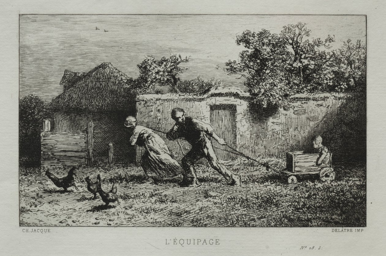 Udstyret. af Charles Emile Jacque